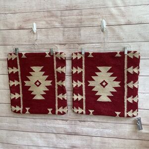 NEW WITH TAGS TWO RIZZY HOME PILLOW COVERS IN AZTEC DESIGN